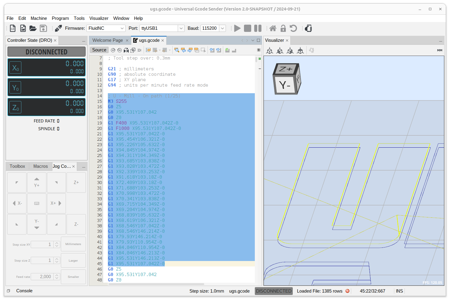 Gcode editor