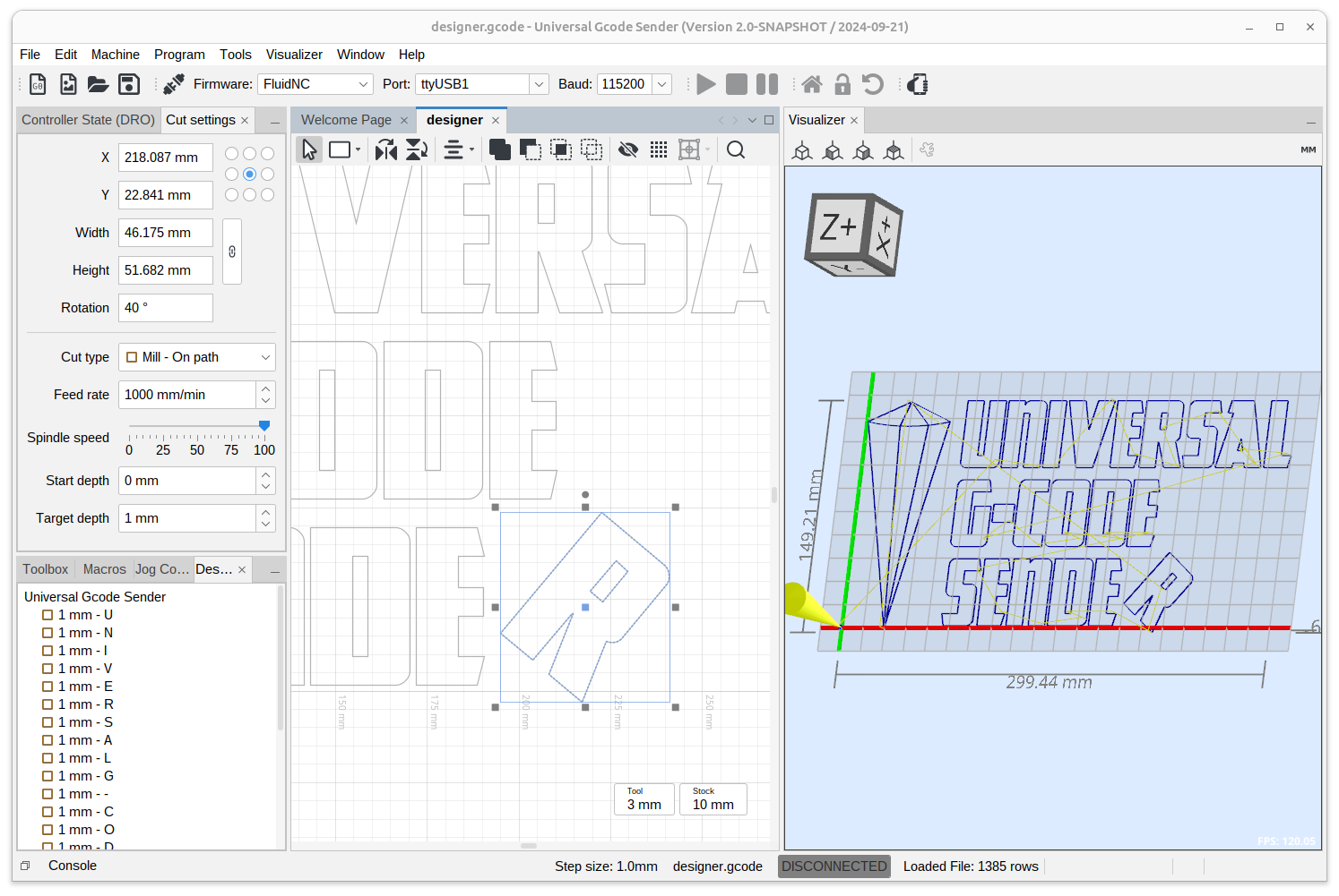 Designer tool